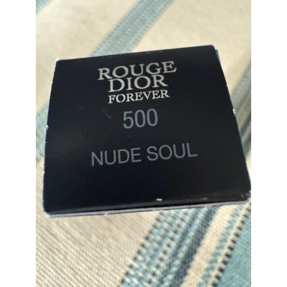 NIB DIOR Rouge Dior Forever Lipstick 500 Nude Soul - Picture 6 of 7
